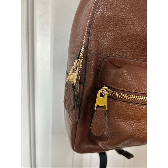 Coach Charlie Large Leather Backpack - Brown - Picture 2 of 5